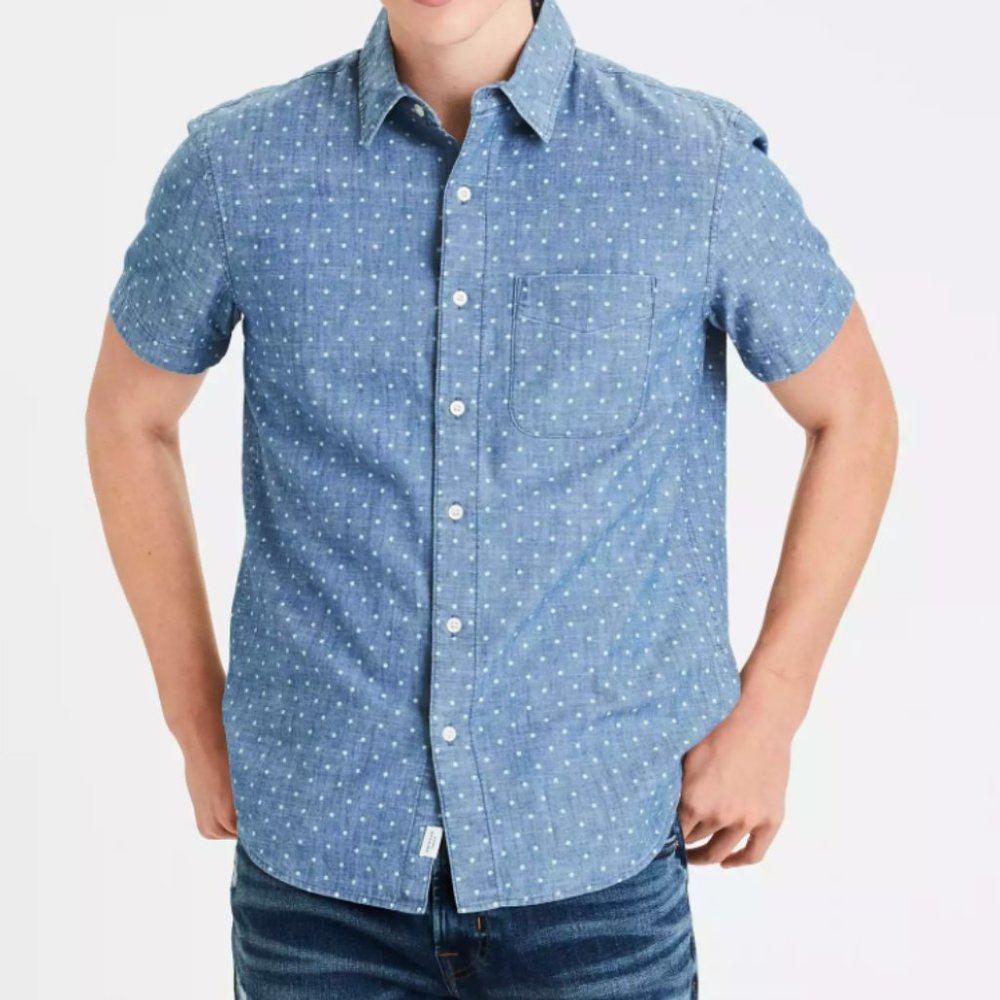 2/$20 AE Cambray Short Sleeve Shirt